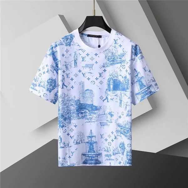 Bright 7596 Louis Vuitton LV Tracksuits Short Sleeved For Men