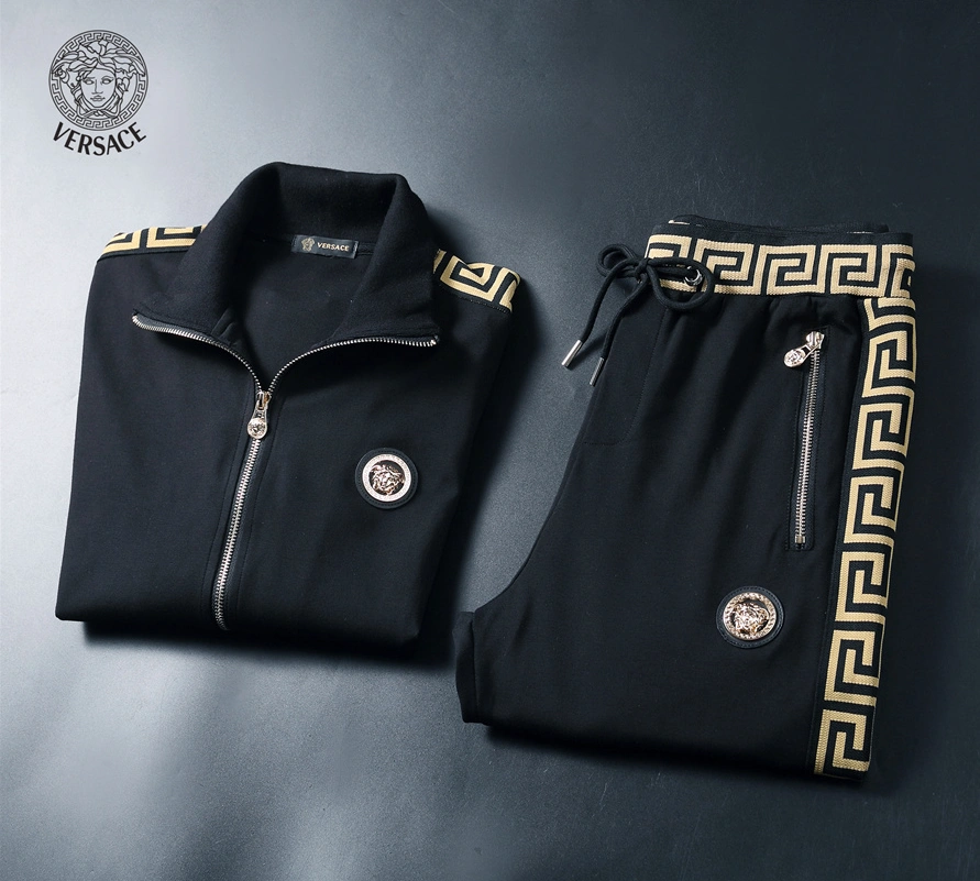 Bright 8063 Versace Tracksuits Long Sleeved For Men