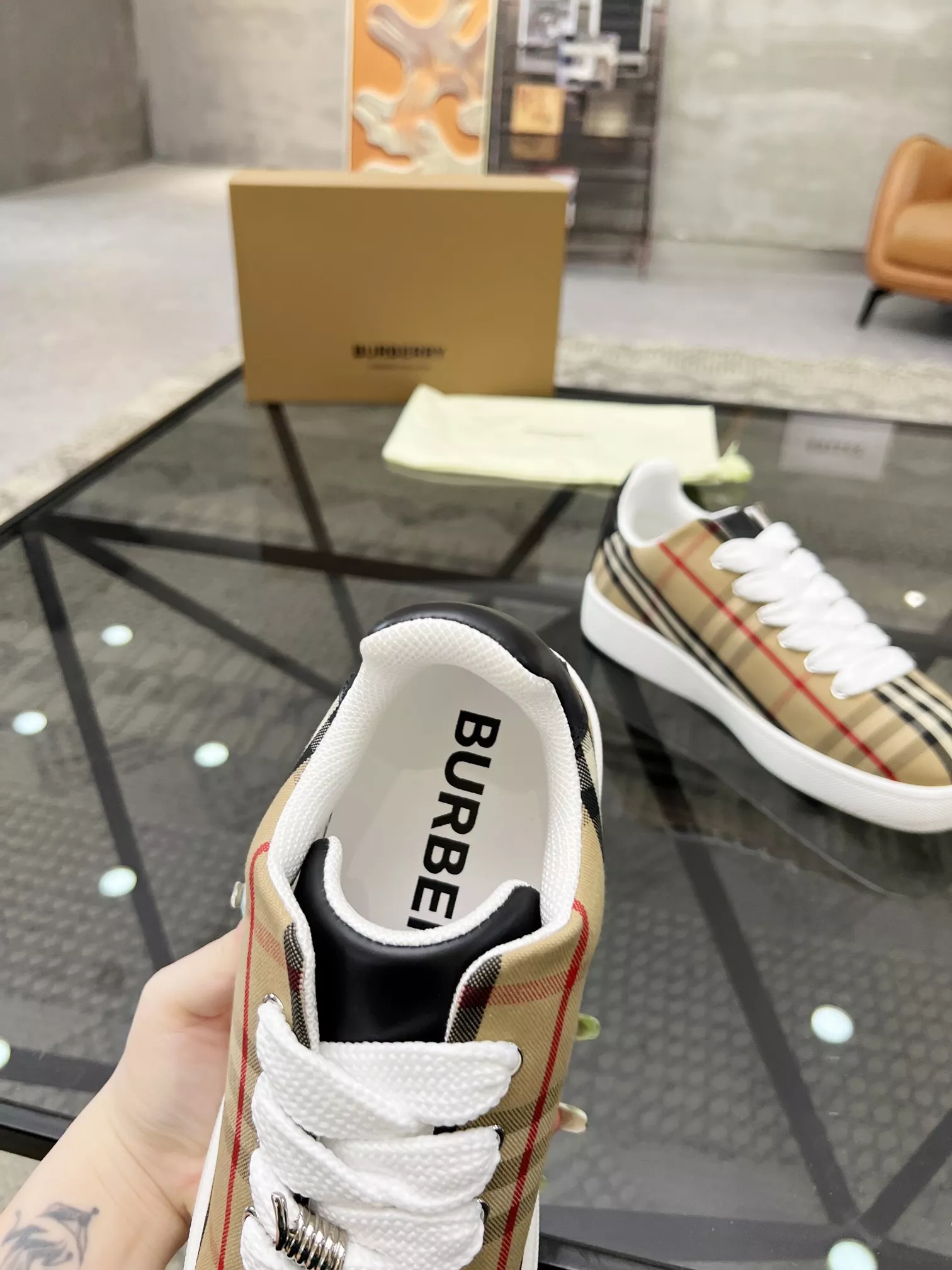 Bright 8250 Burberry Casual Shoes For Men