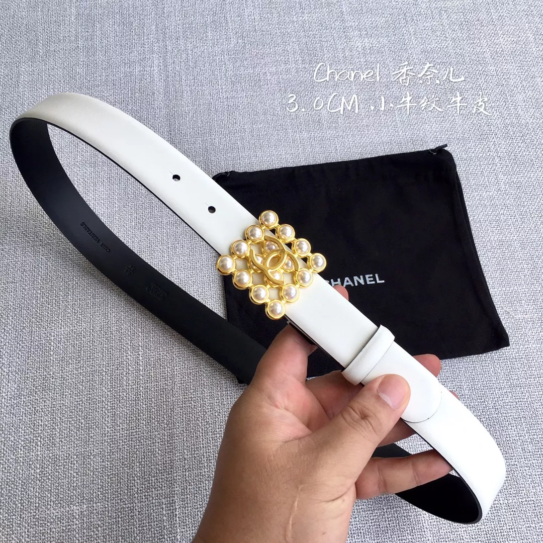 Bright 8574 Chanel AAA Quality Belts For Unisex