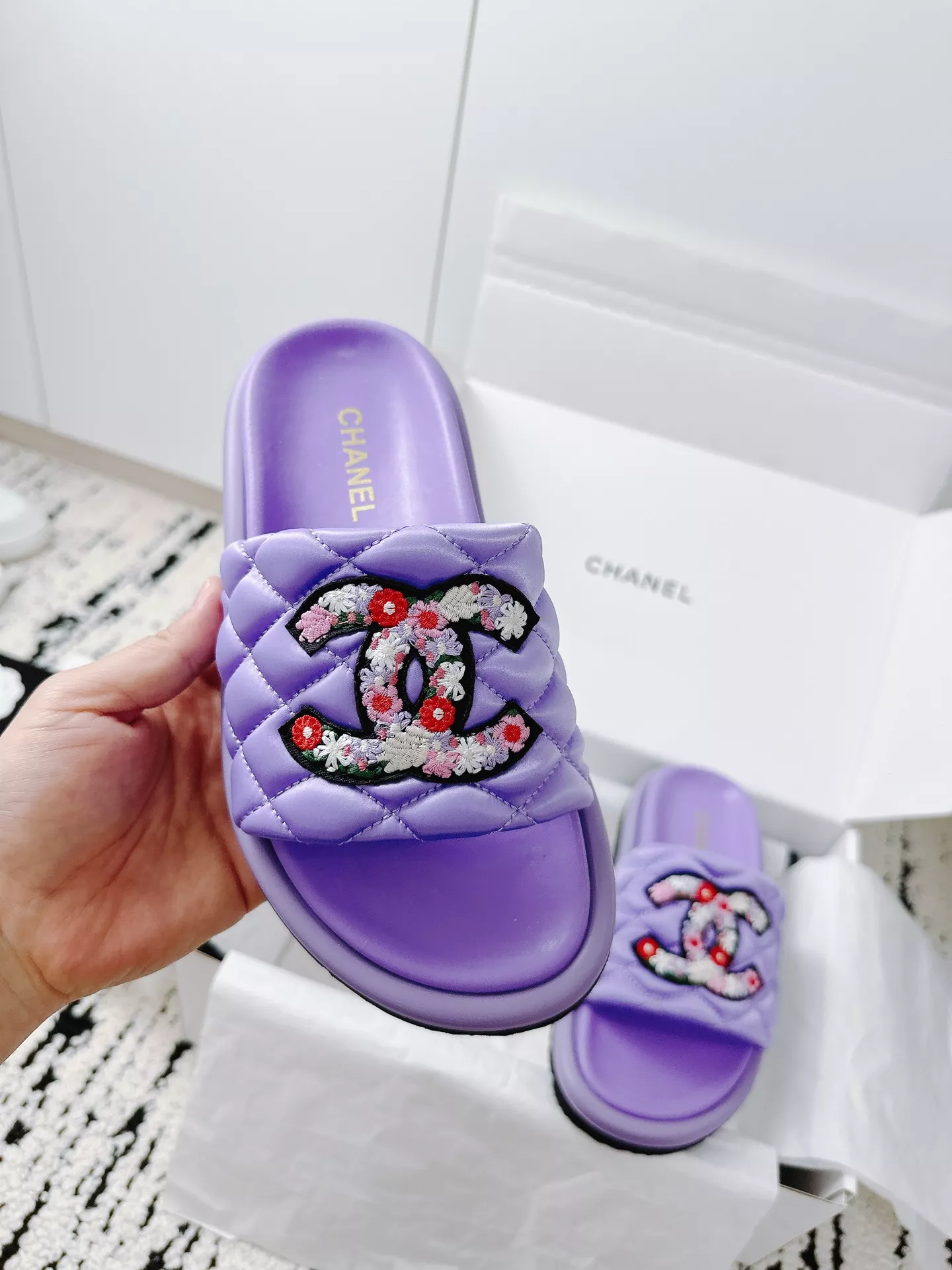 Bright 8667 Chanel Slippers For Women