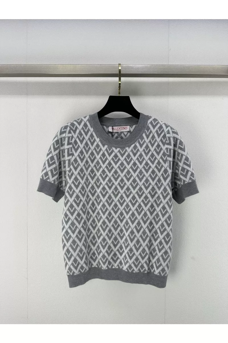 Bright 8796 Valentino T-Shirts Short Sleeved For Women