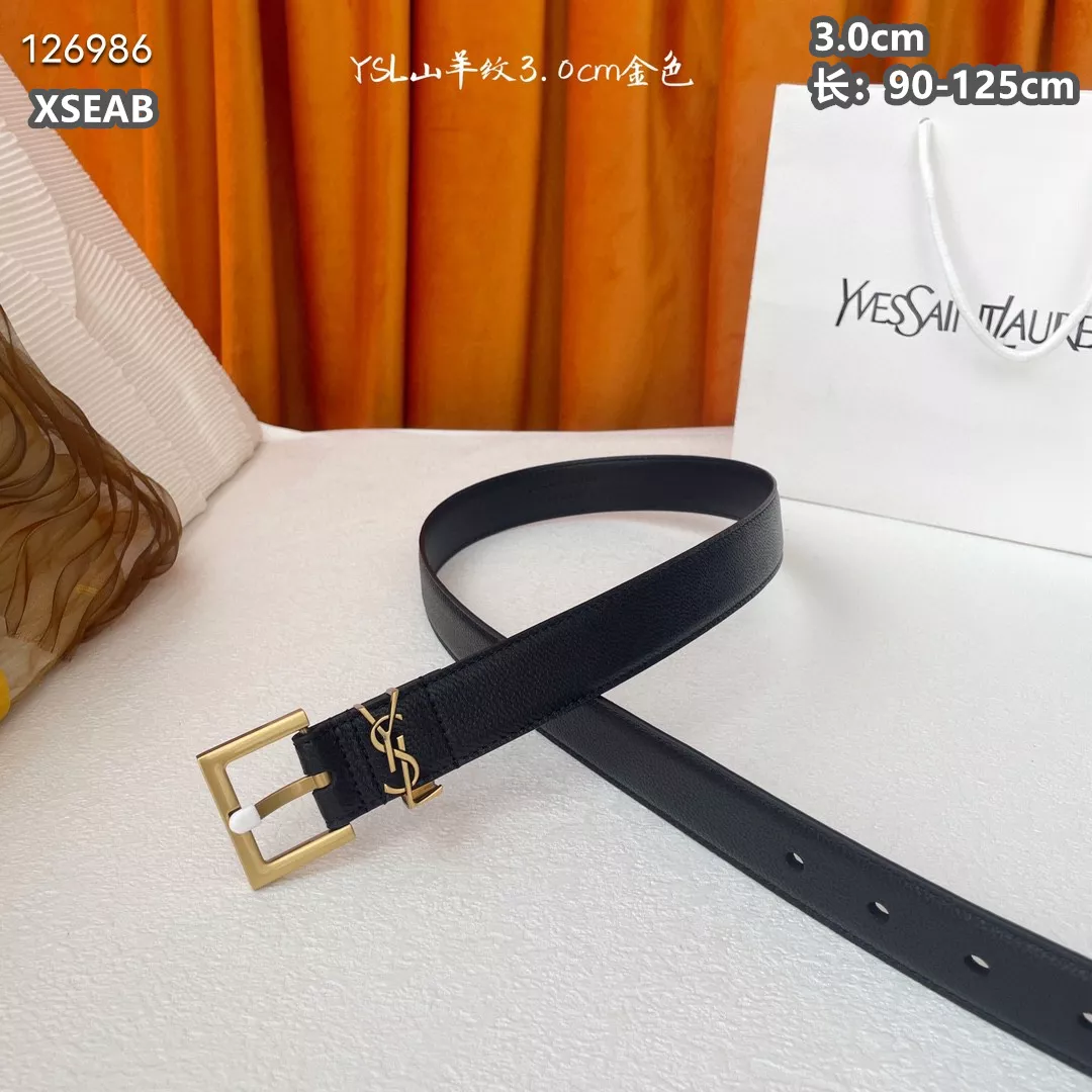 Bright 9141 Yves Saint Laurent AAA Quality Belts For Unisex
