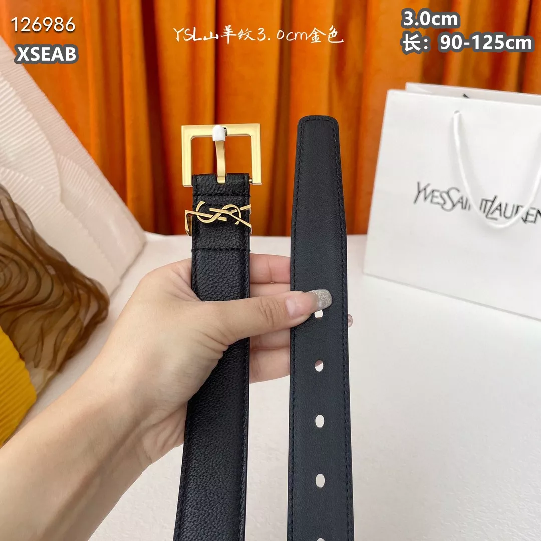 Bright 9141 Yves Saint Laurent AAA Quality Belts For Unisex