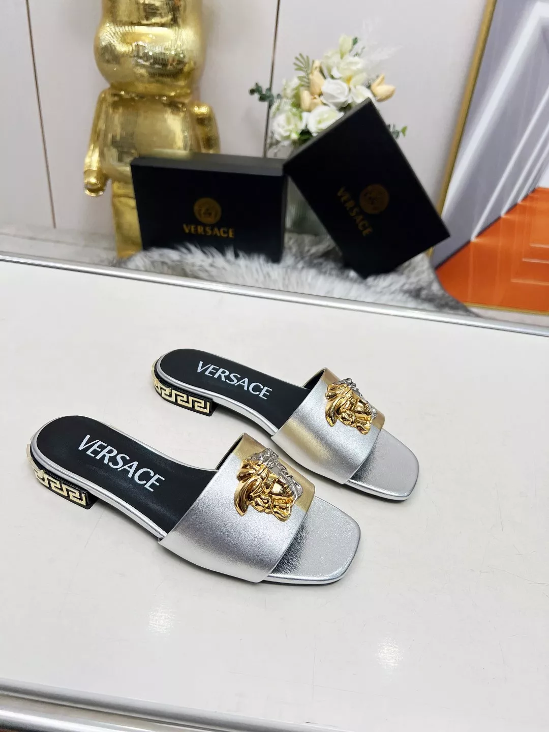 Bright 9836 Versace Slippers For Women