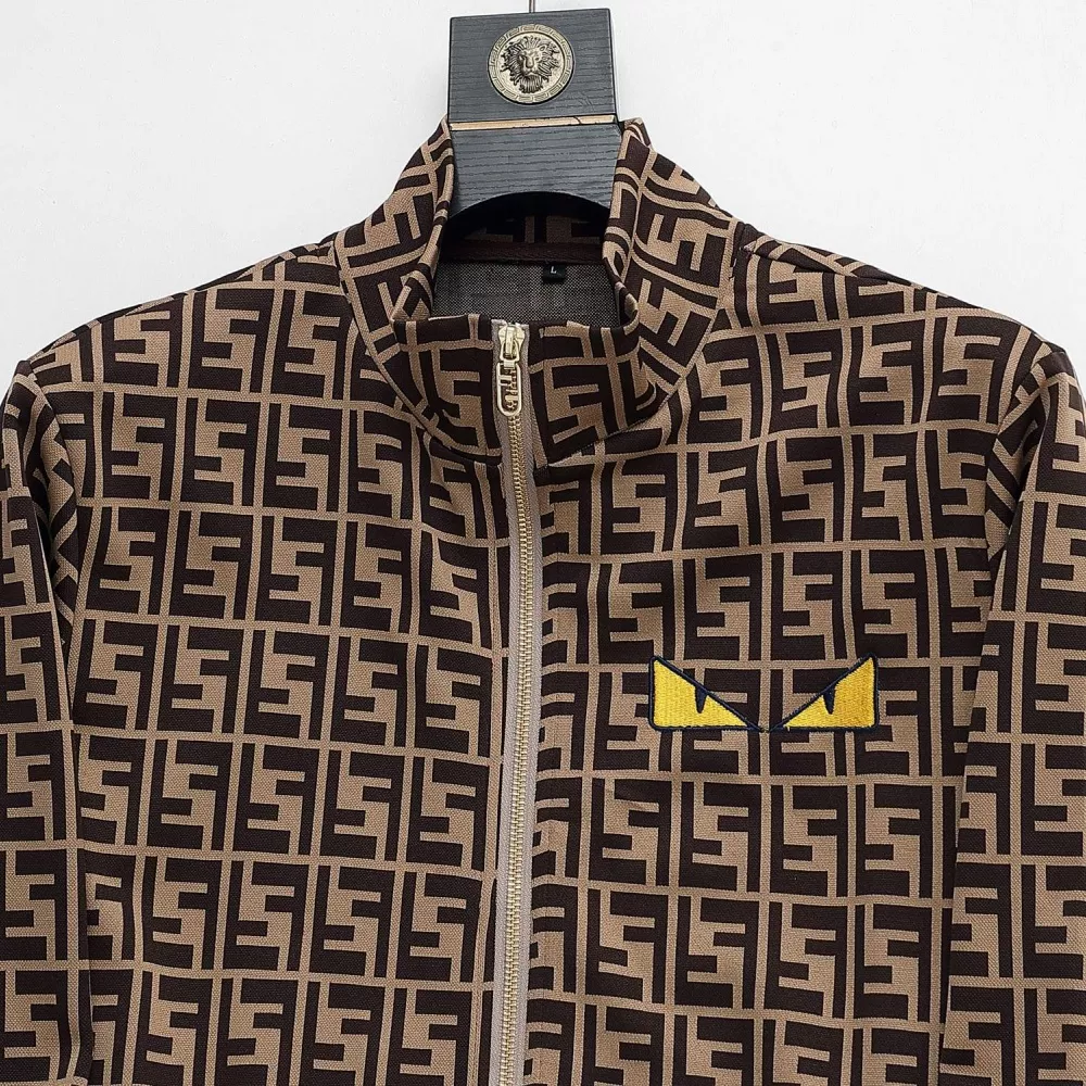Bright 9914 Fendi Tracksuits Long Sleeved For Men