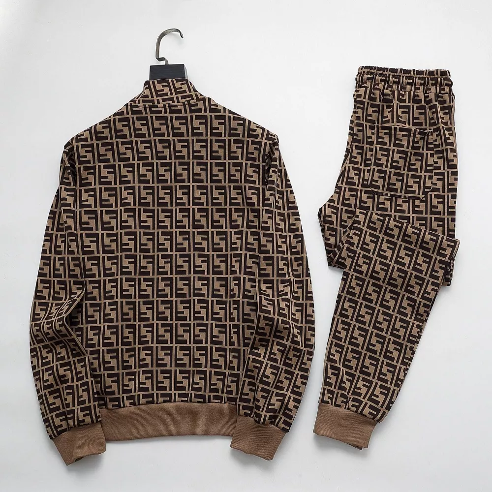 Bright 9914 Fendi Tracksuits Long Sleeved For Men
