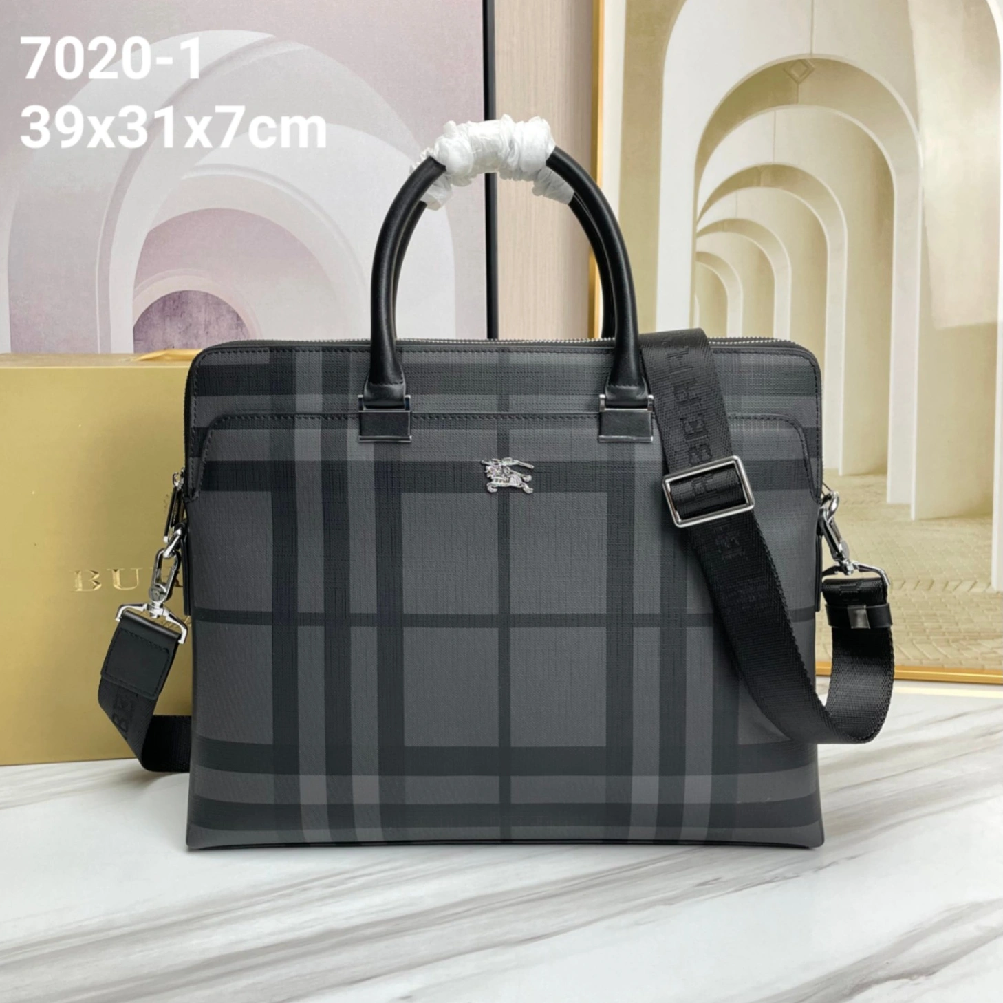 Burberry AAA Man Handbags Affordable 7485