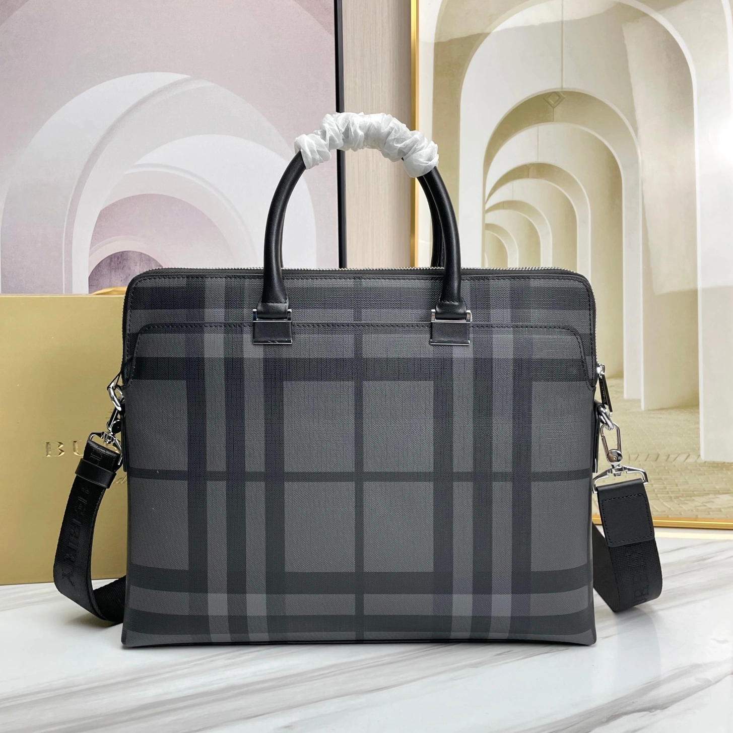 Burberry AAA Man Handbags Affordable 7485