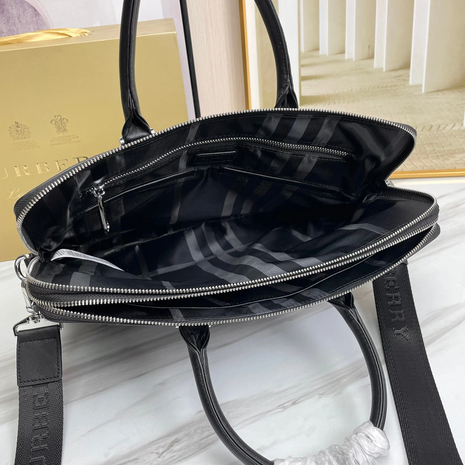 Burberry AAA Man Handbags Affordable 7485