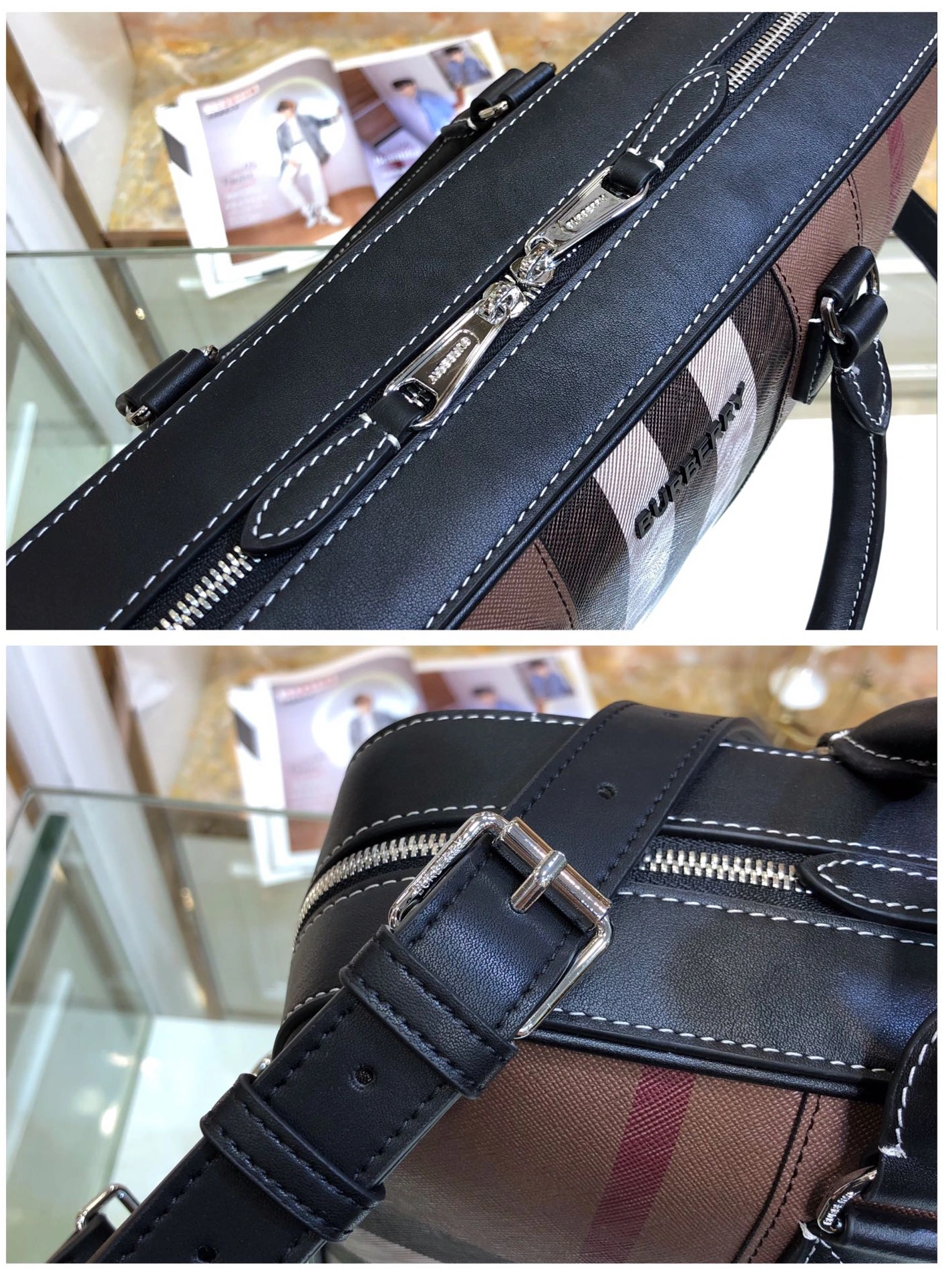 Burberry AAA Man Handbags Trendsetting 8244