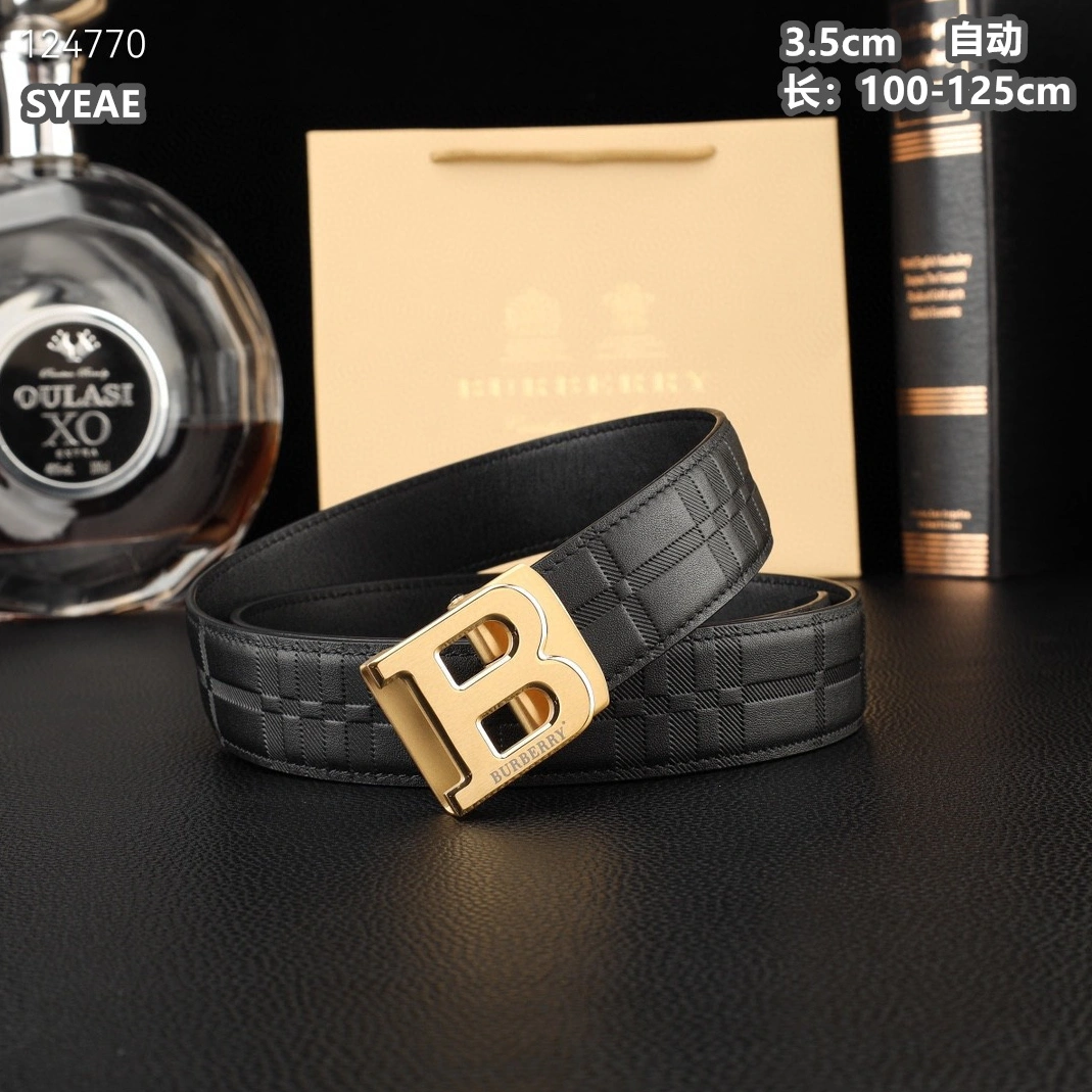 Burberry AAA Quality Belts For Men Bright 5598