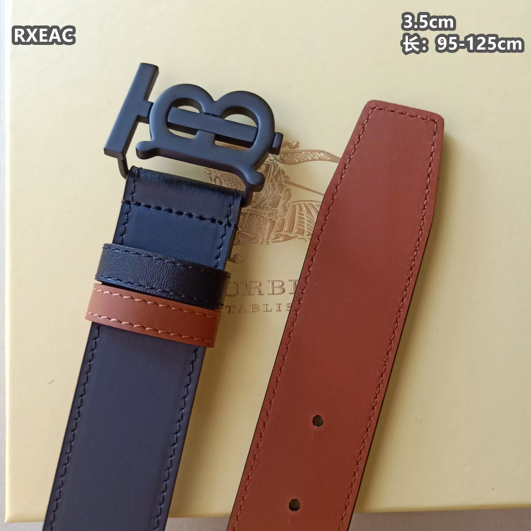Burberry AAA Quality Belts For Men GoodFit 9425