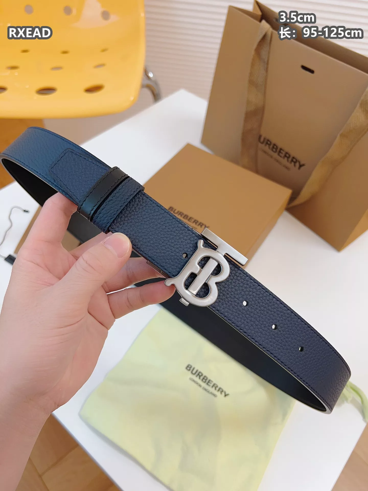 Burberry AAA Quality Belts For Men Soft 3525