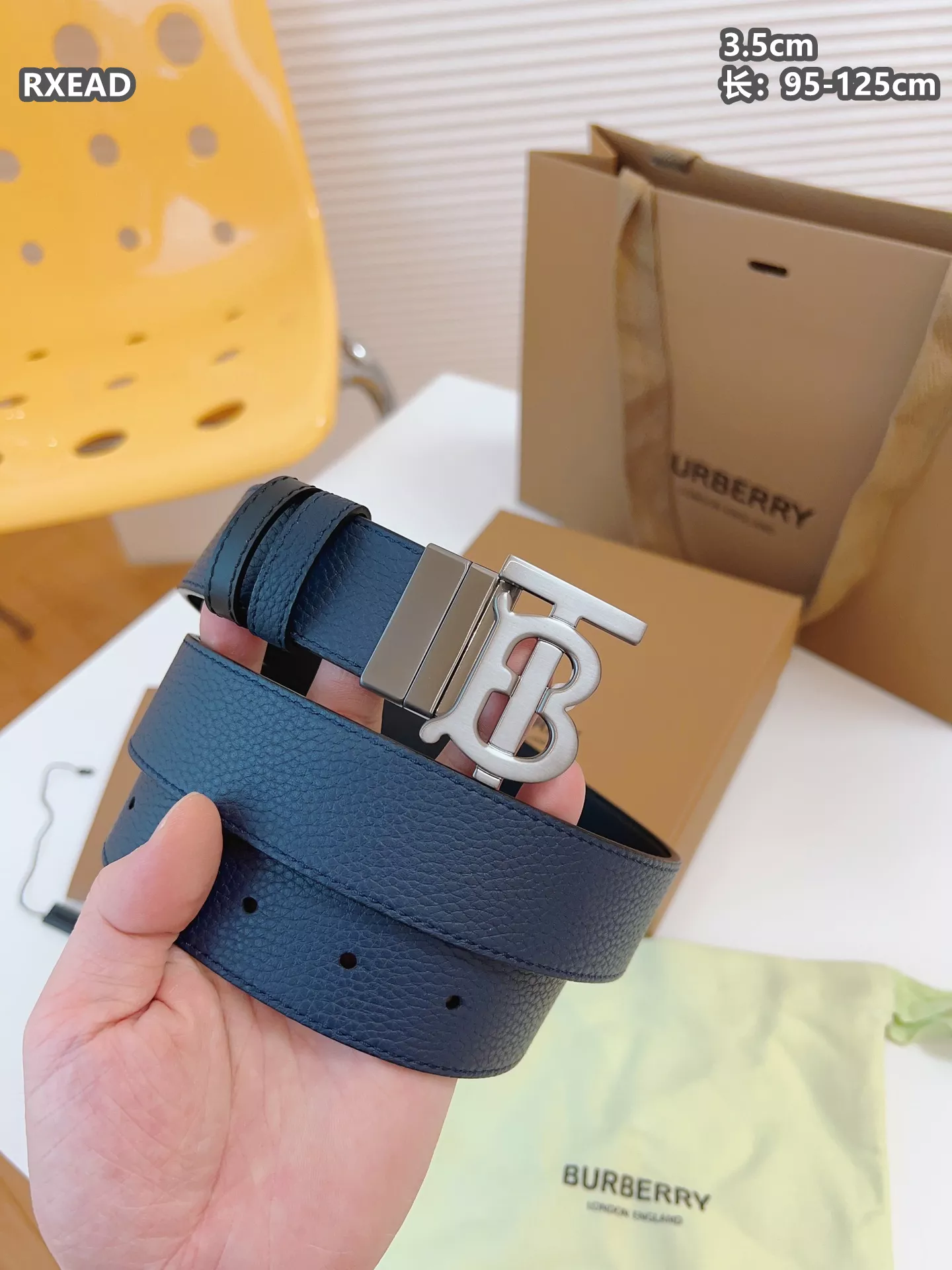 Burberry AAA Quality Belts For Men Soft 3525