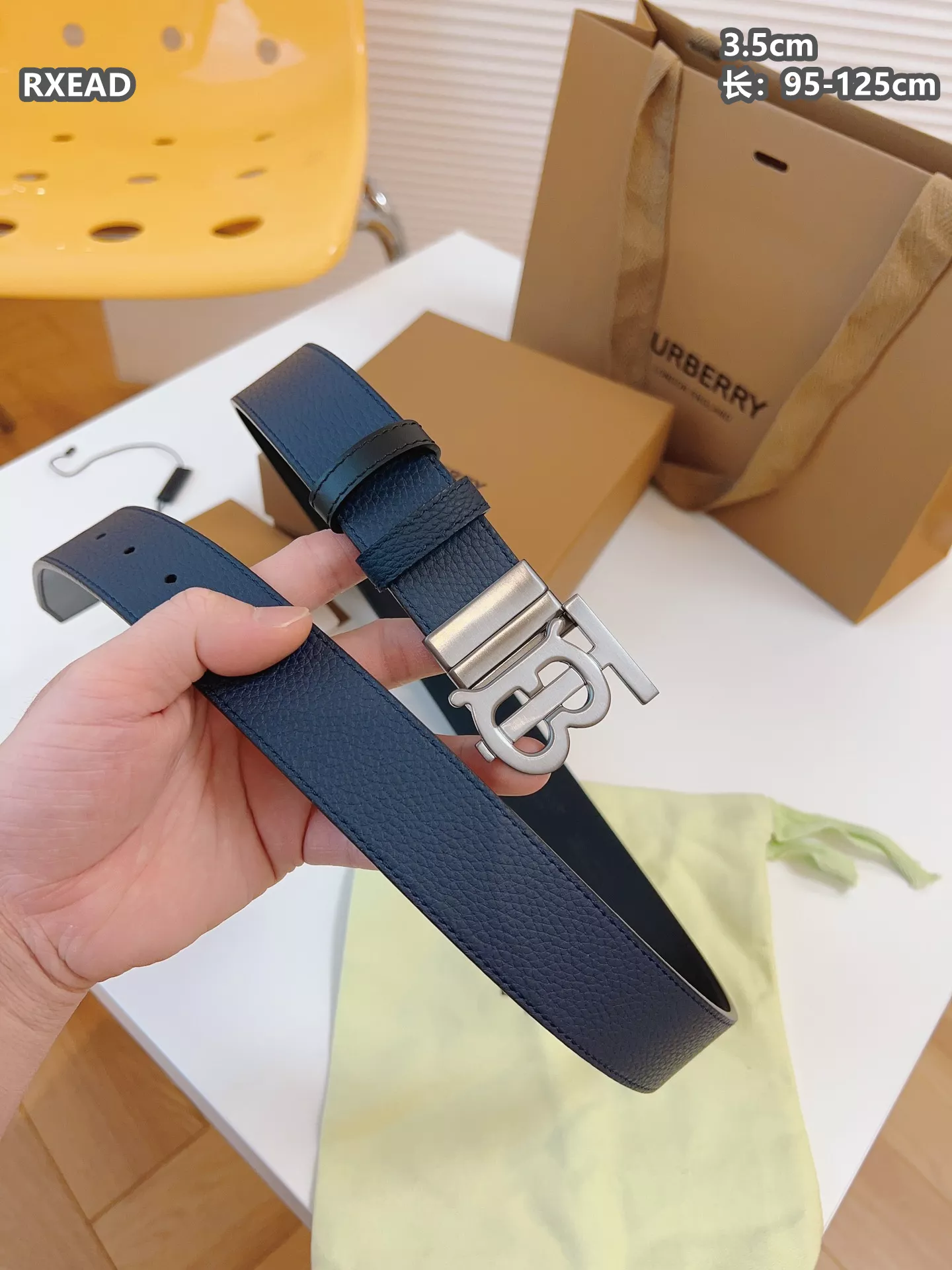 Burberry AAA Quality Belts For Men Soft 3525