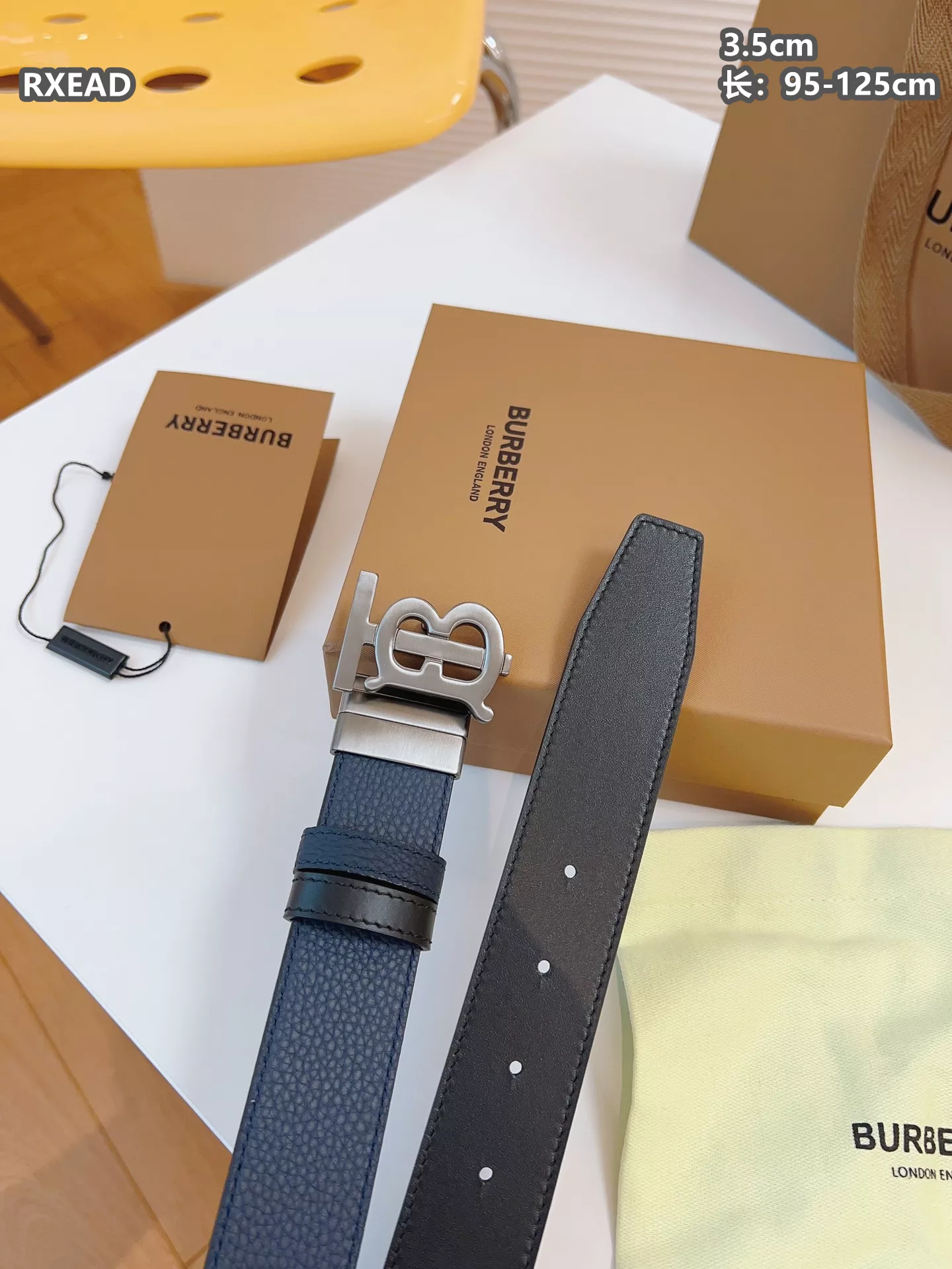 Burberry AAA Quality Belts For Men Soft 3525