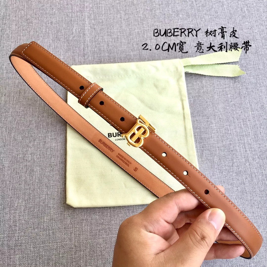 Burberry AAA Quality Belts In 2.0cm For Women Comfortable 5856
