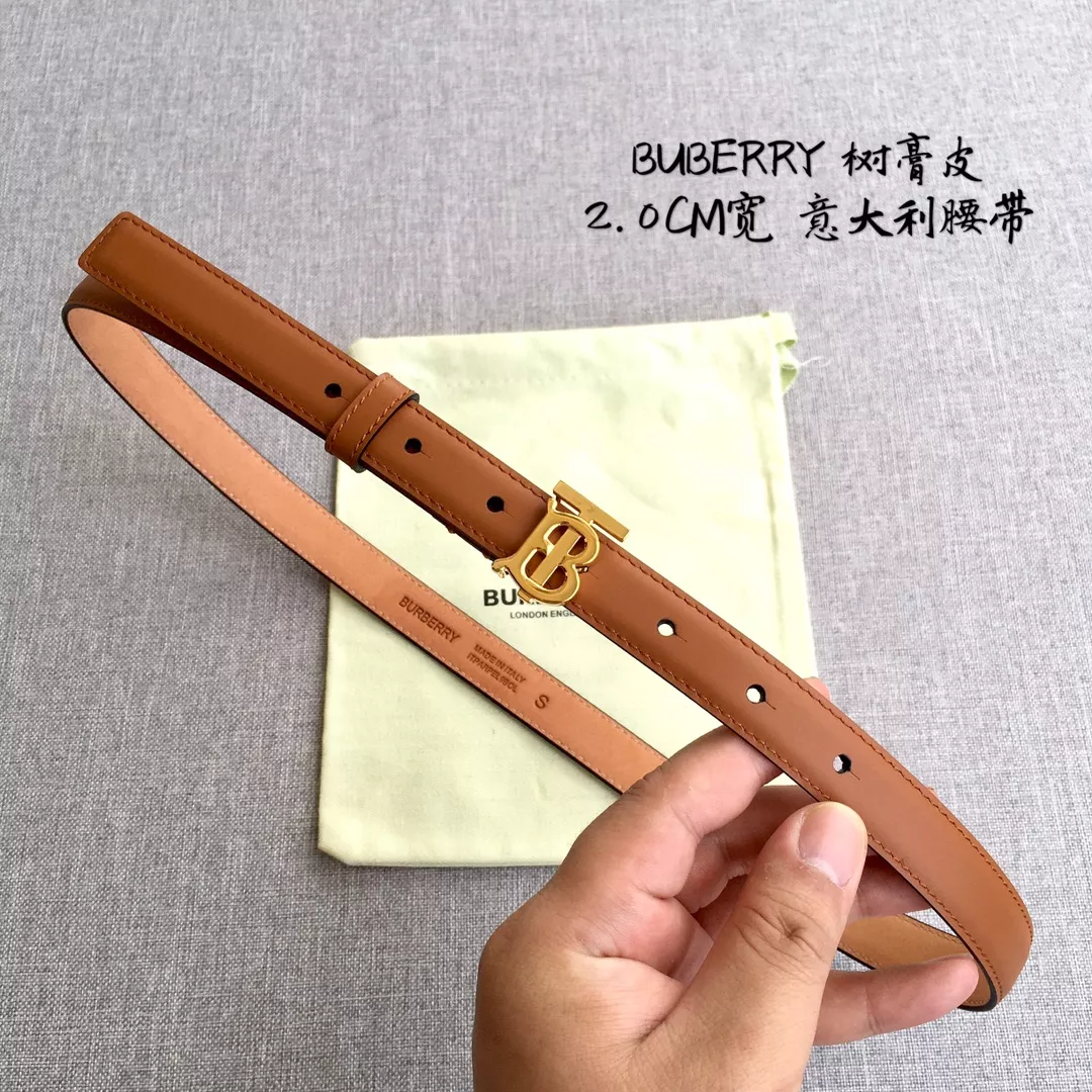 Burberry AAA Quality Belts In 2.0cm For Women Soft 952