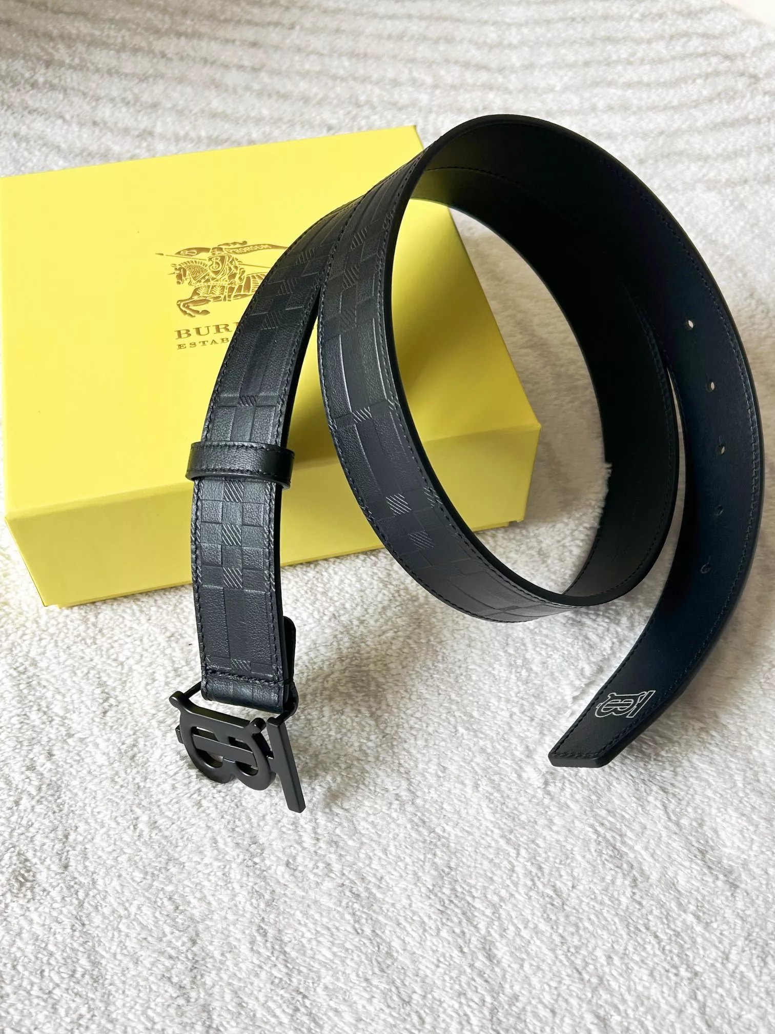 Burberry AAA Quality Belts In 3.5cm For Men Durable 2228