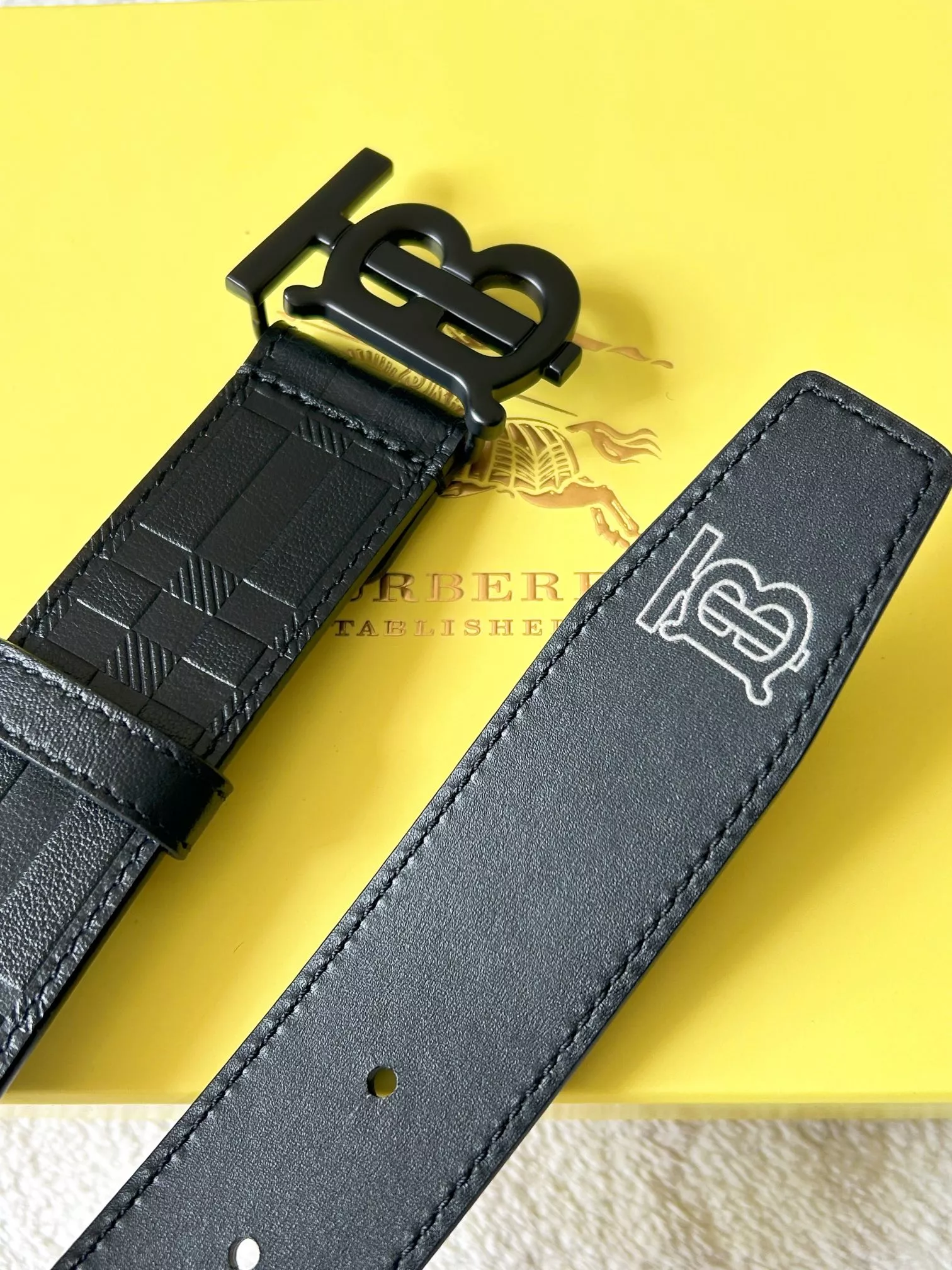 Burberry AAA Quality Belts In 3.5cm For Men Durable 2228