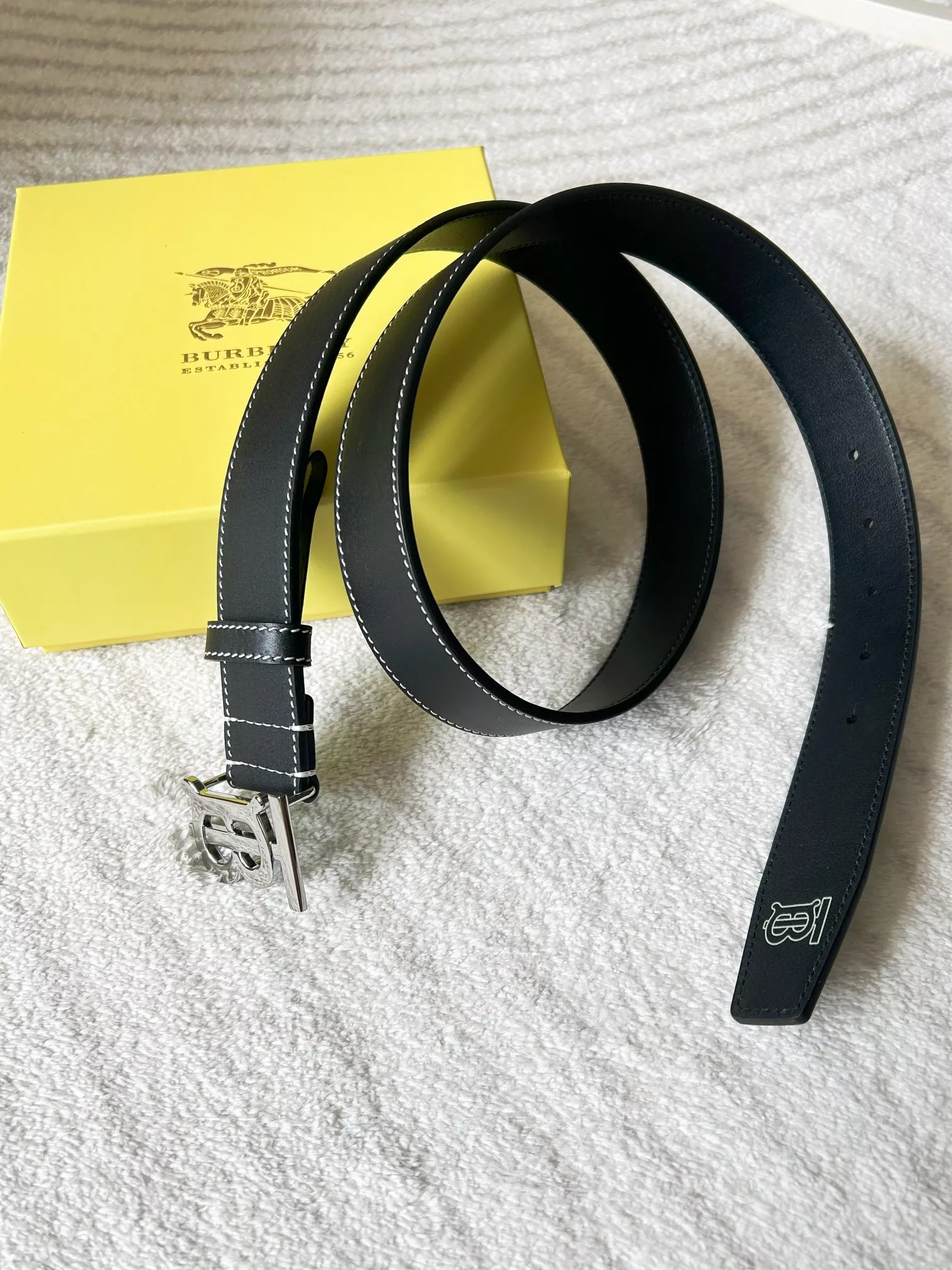Burberry AAA Quality Belts In 3.5cm For Men EyeCatching 4179