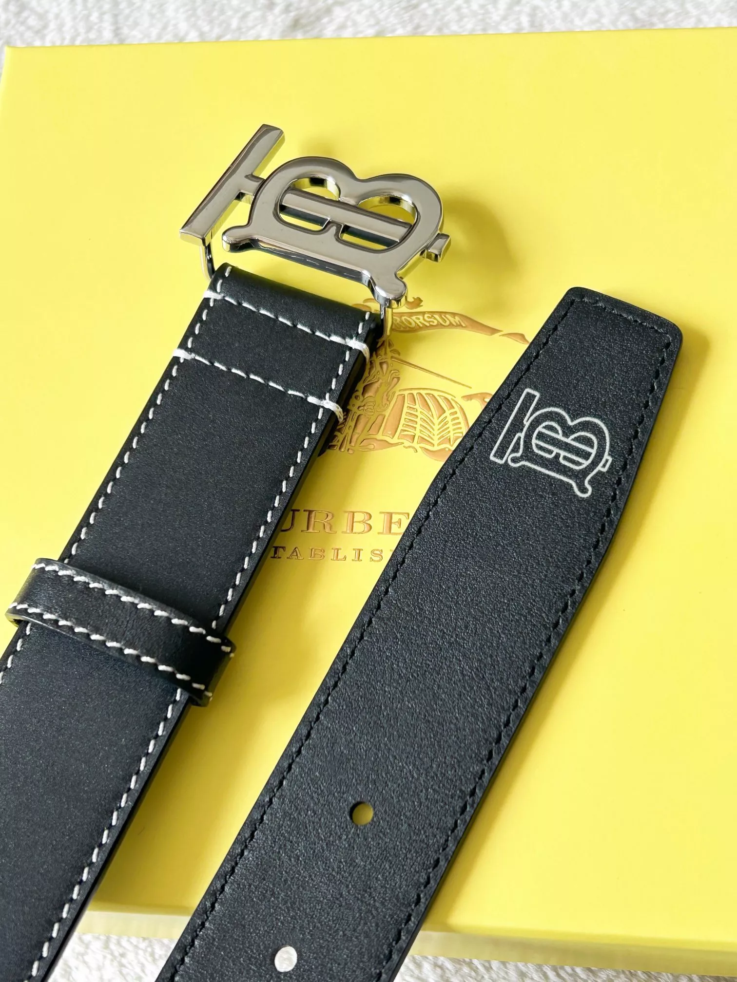 Burberry AAA Quality Belts In 3.5cm For Men EyeCatching 4179