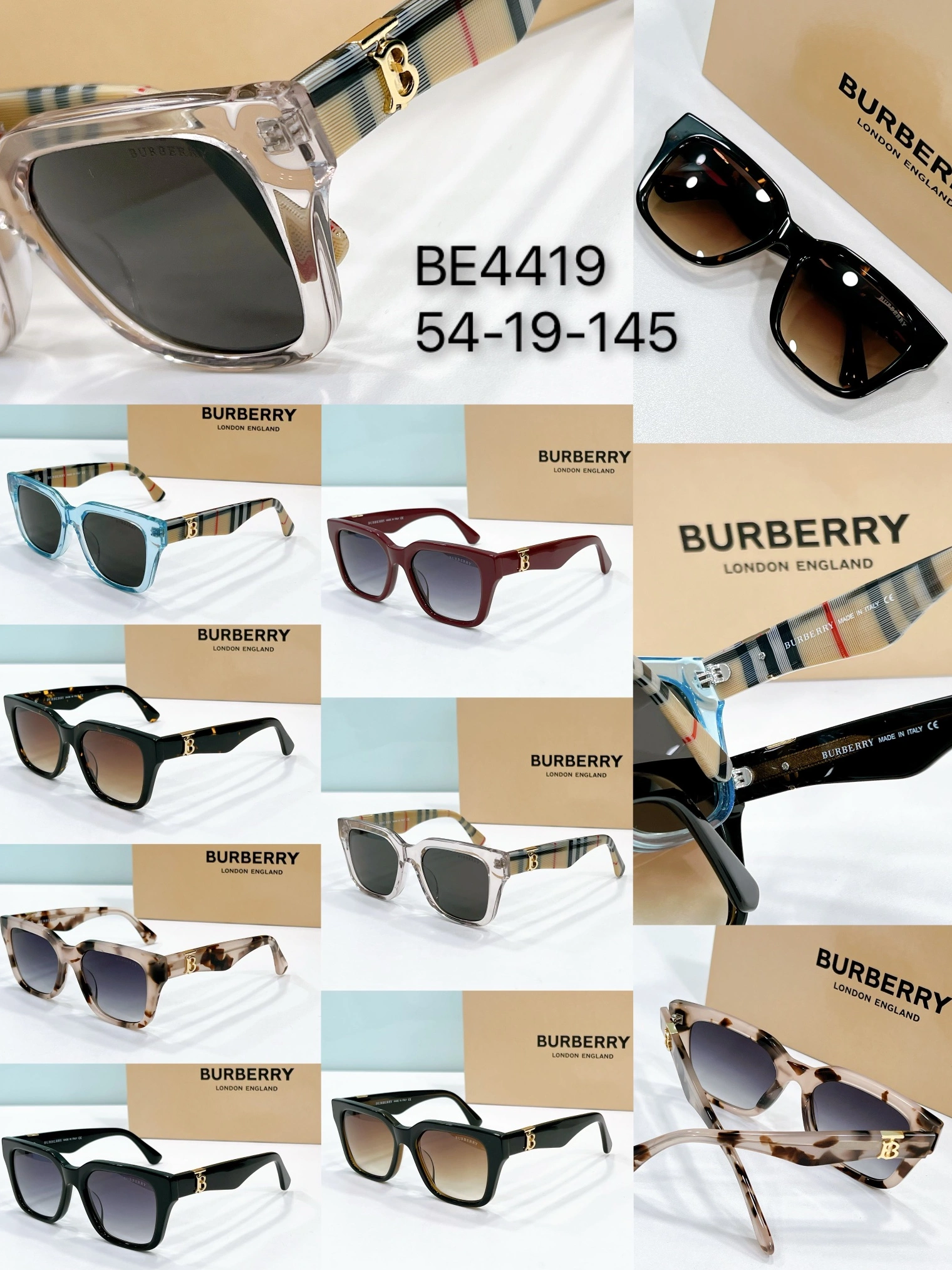 Burberry AAA Quality Sunglasses Comfortable 5883
