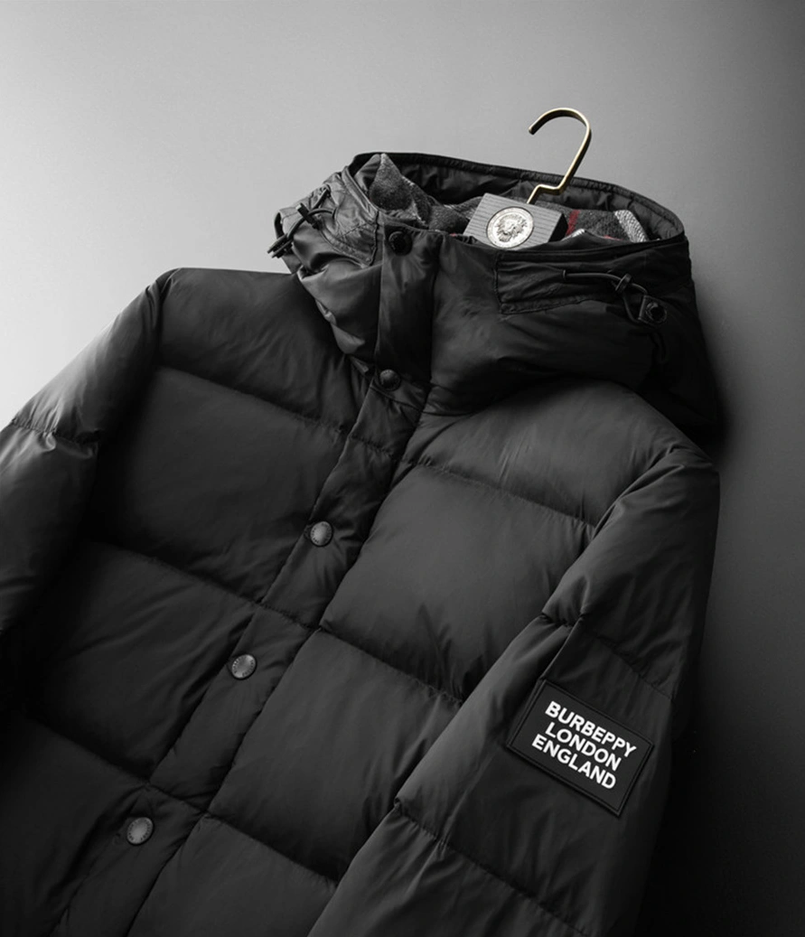 Burberry Down Feather Coat Long Sleeved For Men SportInspired 596