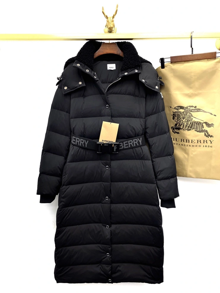 Burberry Down Feather Coat Long Sleeved For Women StreetReady 581