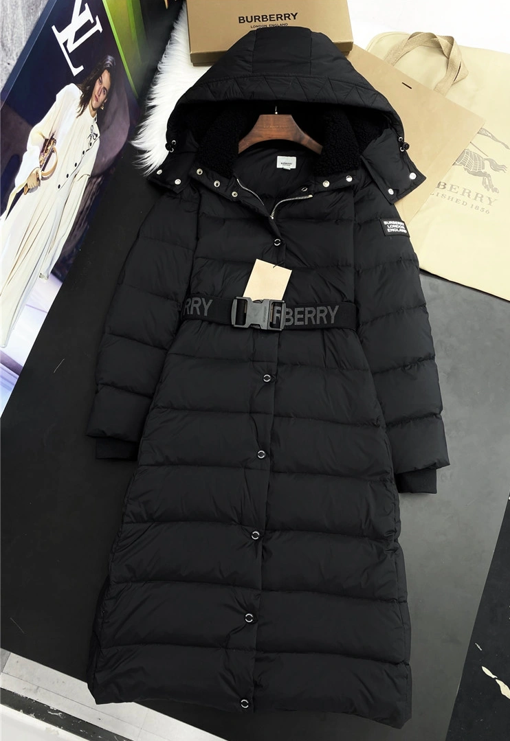 Burberry Down Feather Coat Long Sleeved For Women StreetReady 581