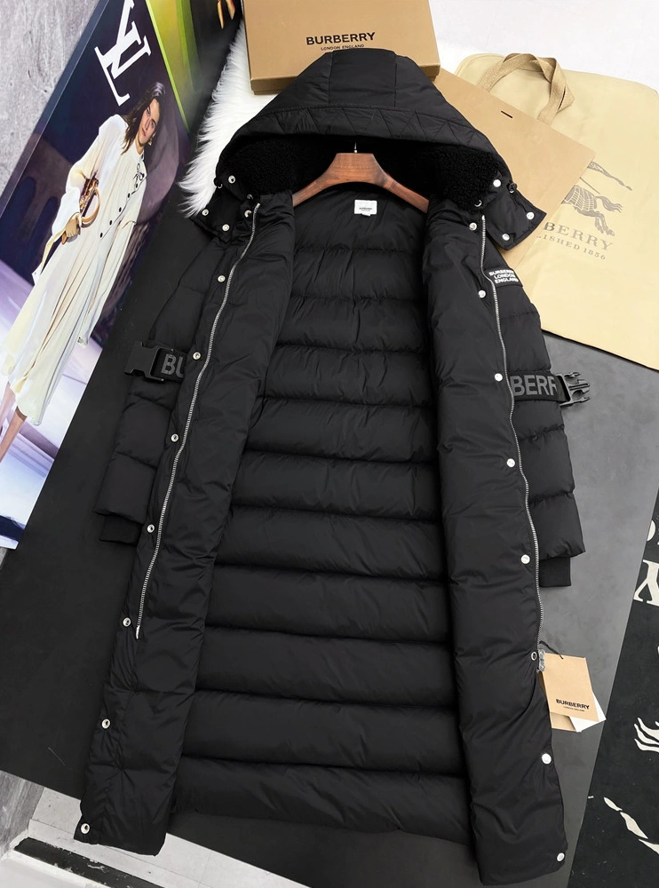 Burberry Down Feather Coat Long Sleeved For Women StreetReady 581