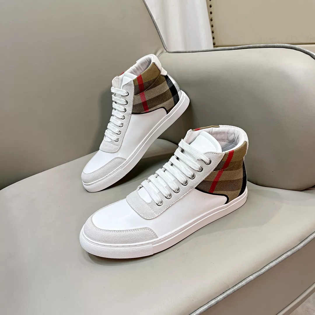 Burberry High Tops Shoes For Men Durable 3150