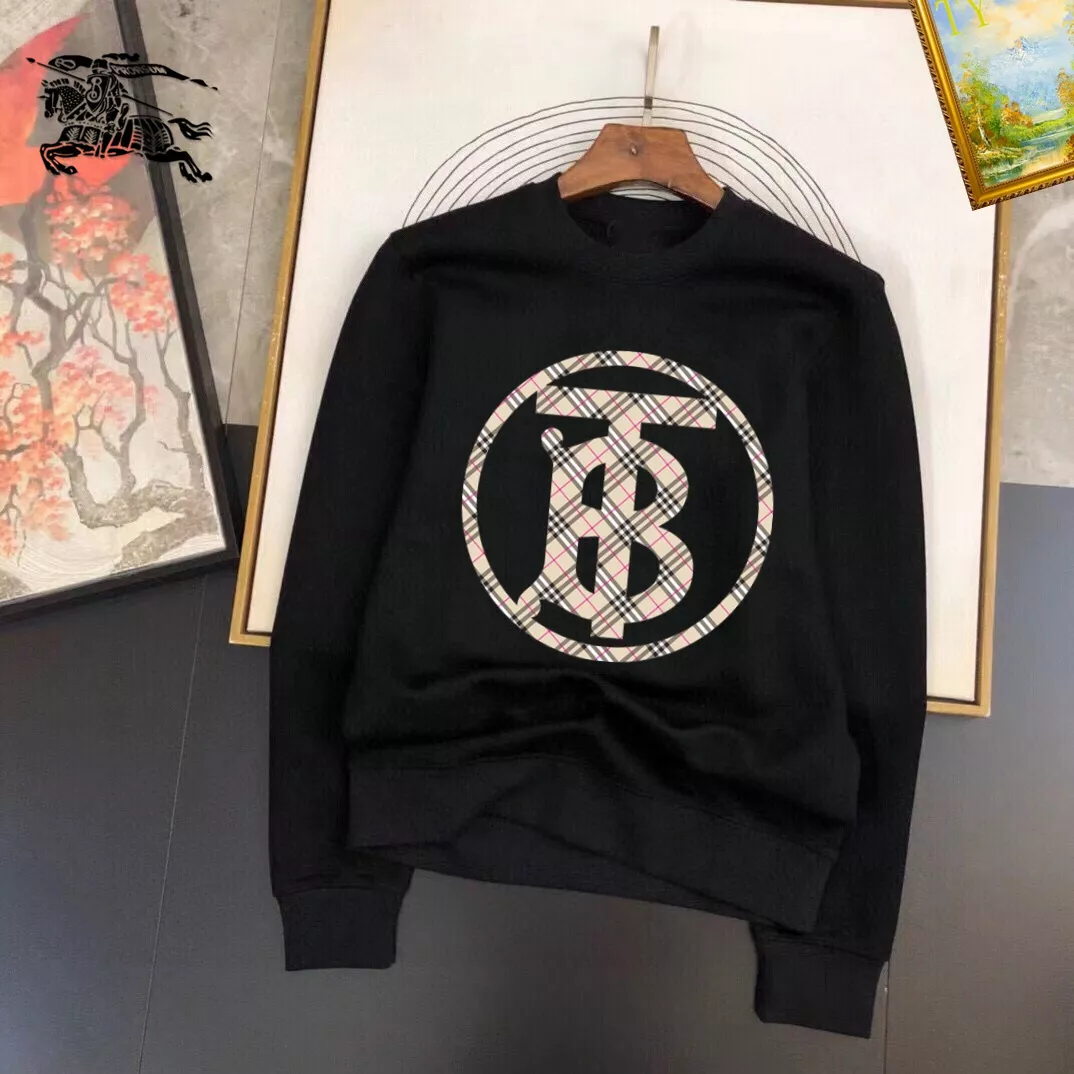 Burberry Hoodies Long Sleeved For Men Classic 7842