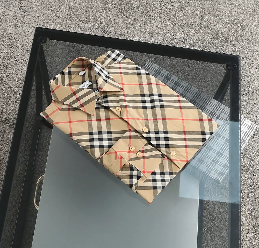 Burberry Shirts Long Sleeved For Men Bright 9417