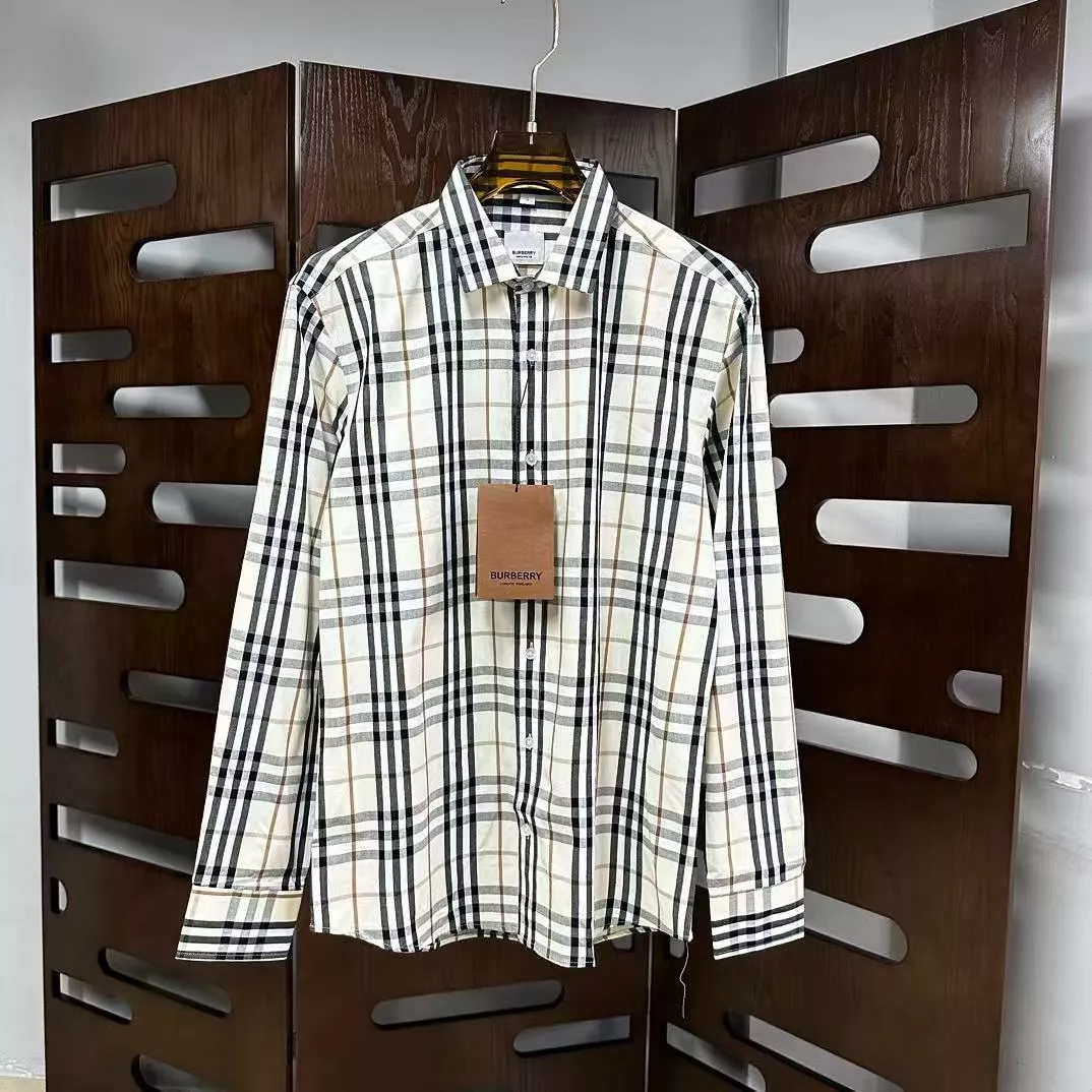 Burberry Shirts Long Sleeved For Men Sleek 9572