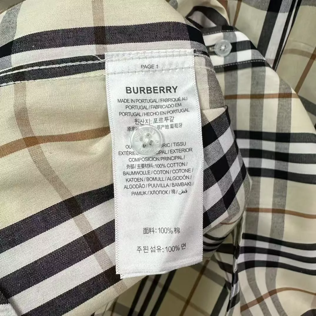 Burberry Shirts Long Sleeved For Men Sleek 9572