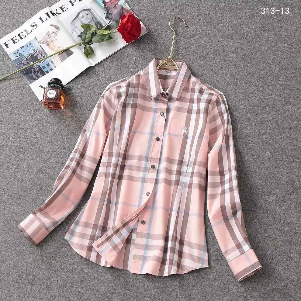 Burberry Shirts Long Sleeved For Women Bright 2431
