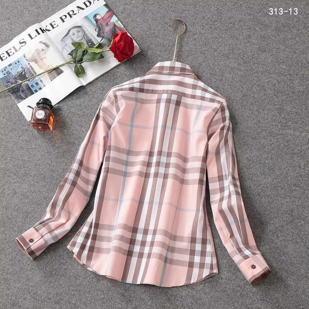 Burberry Shirts Long Sleeved For Women Bright 2431