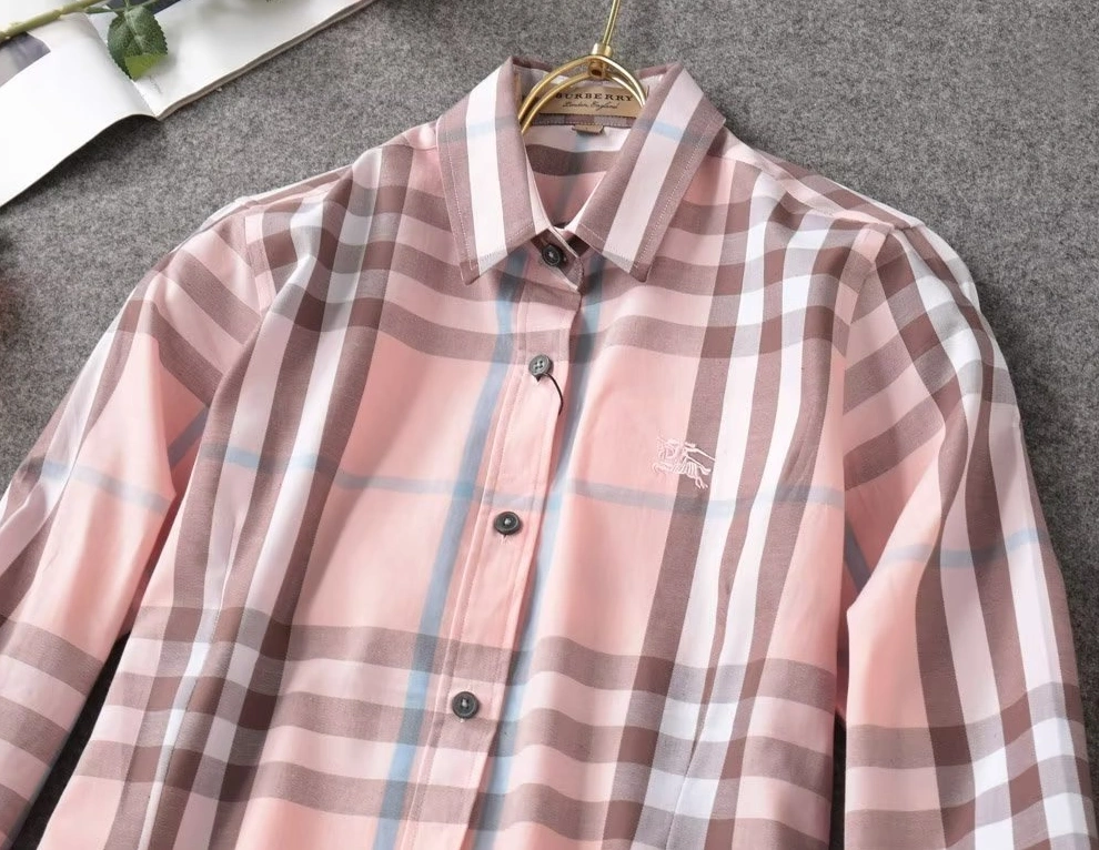 Burberry Shirts Long Sleeved For Women Bright 2431