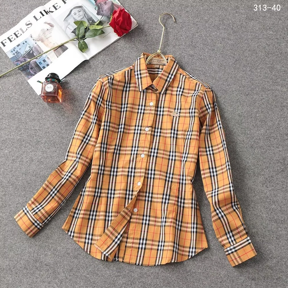 Burberry Shirts Long Sleeved For Women EyeCatching 758