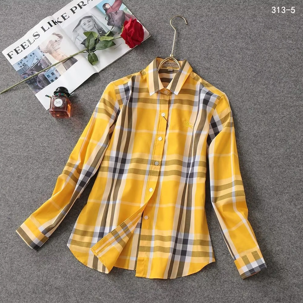 Burberry Shirts Long Sleeved For Women Sleek 1725