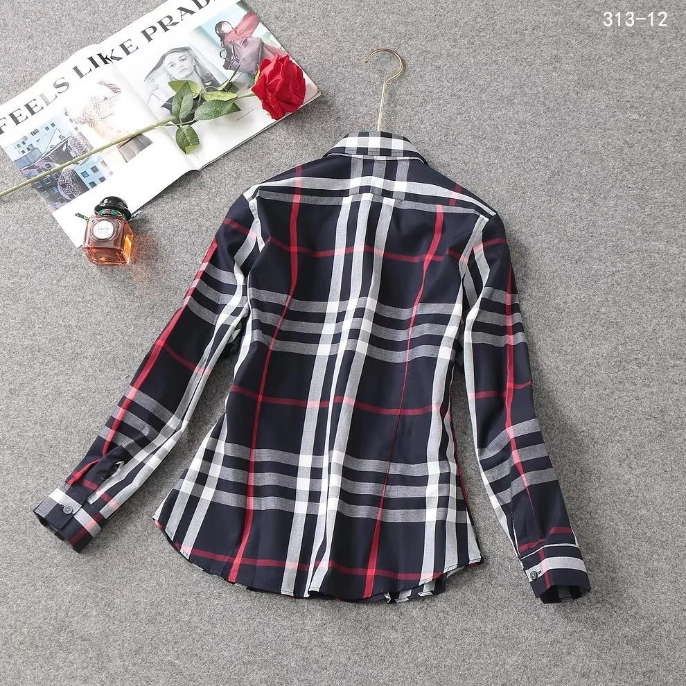 Burberry Shirts Long Sleeved For Women Trendy 6174