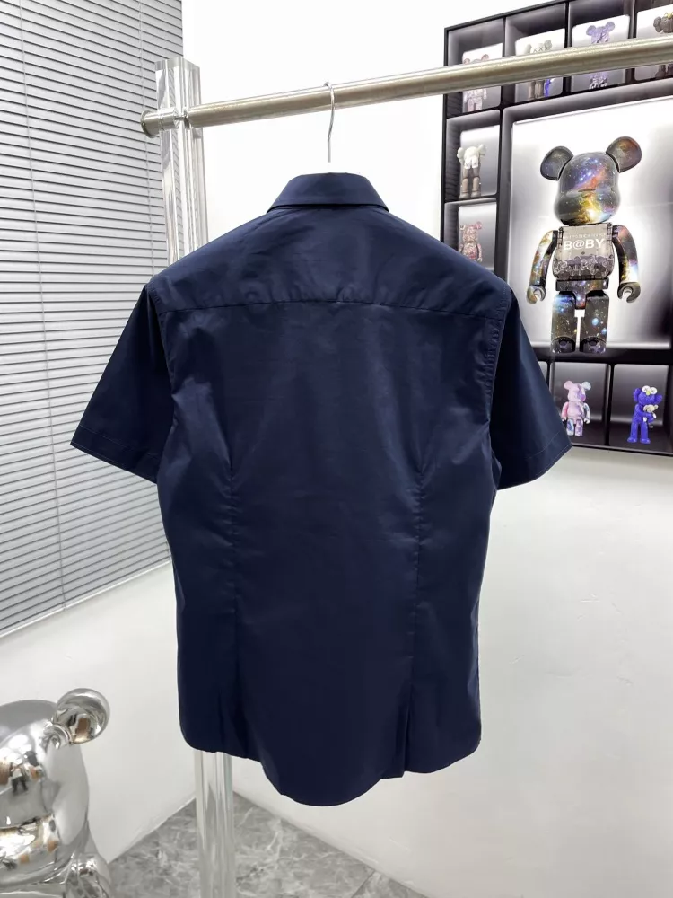 Burberry Shirts Short Sleeved For Men Breathable 8076