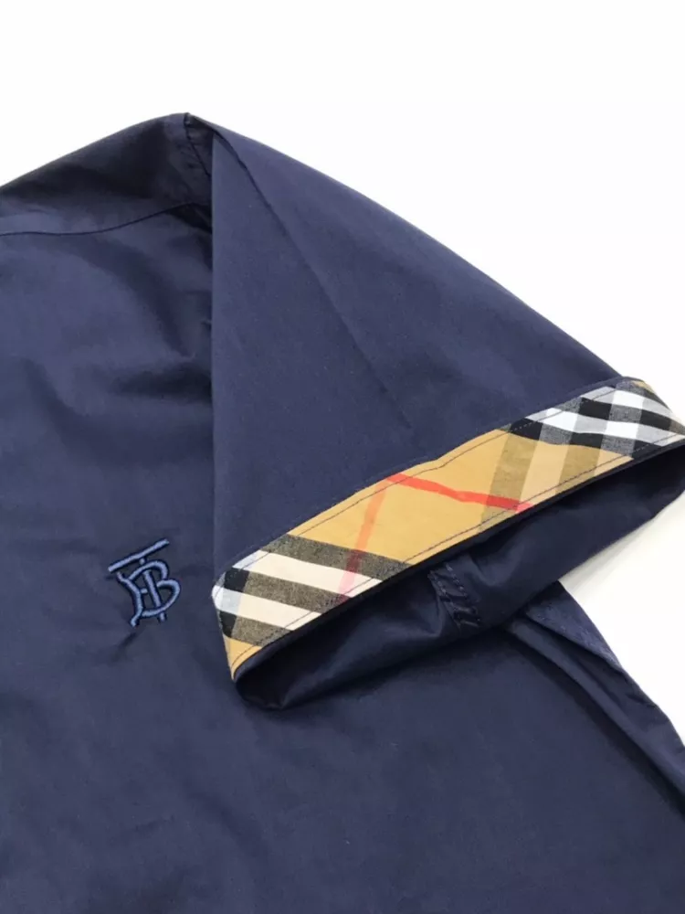 Burberry Shirts Short Sleeved For Men Breathable 8076