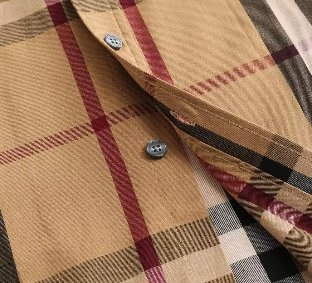 Burberry Shirts Short Sleeved For Men Bright 4453
