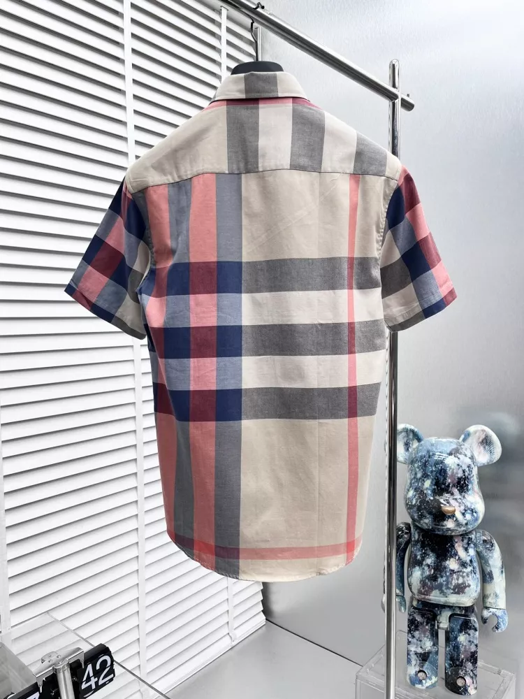 Burberry Shirts Short Sleeved For Men Classic 1426