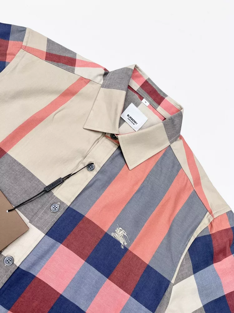 Burberry Shirts Short Sleeved For Men Classic 1426