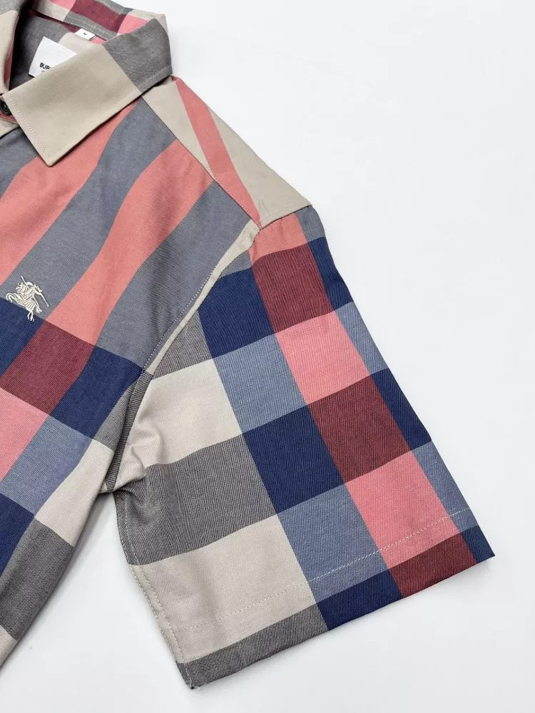 Burberry Shirts Short Sleeved For Men Classic 1426