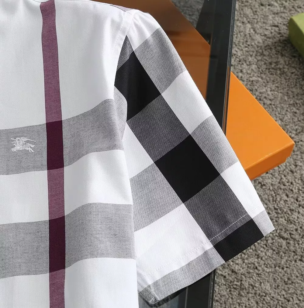 Burberry Shirts Short Sleeved For Men Comfortable 379